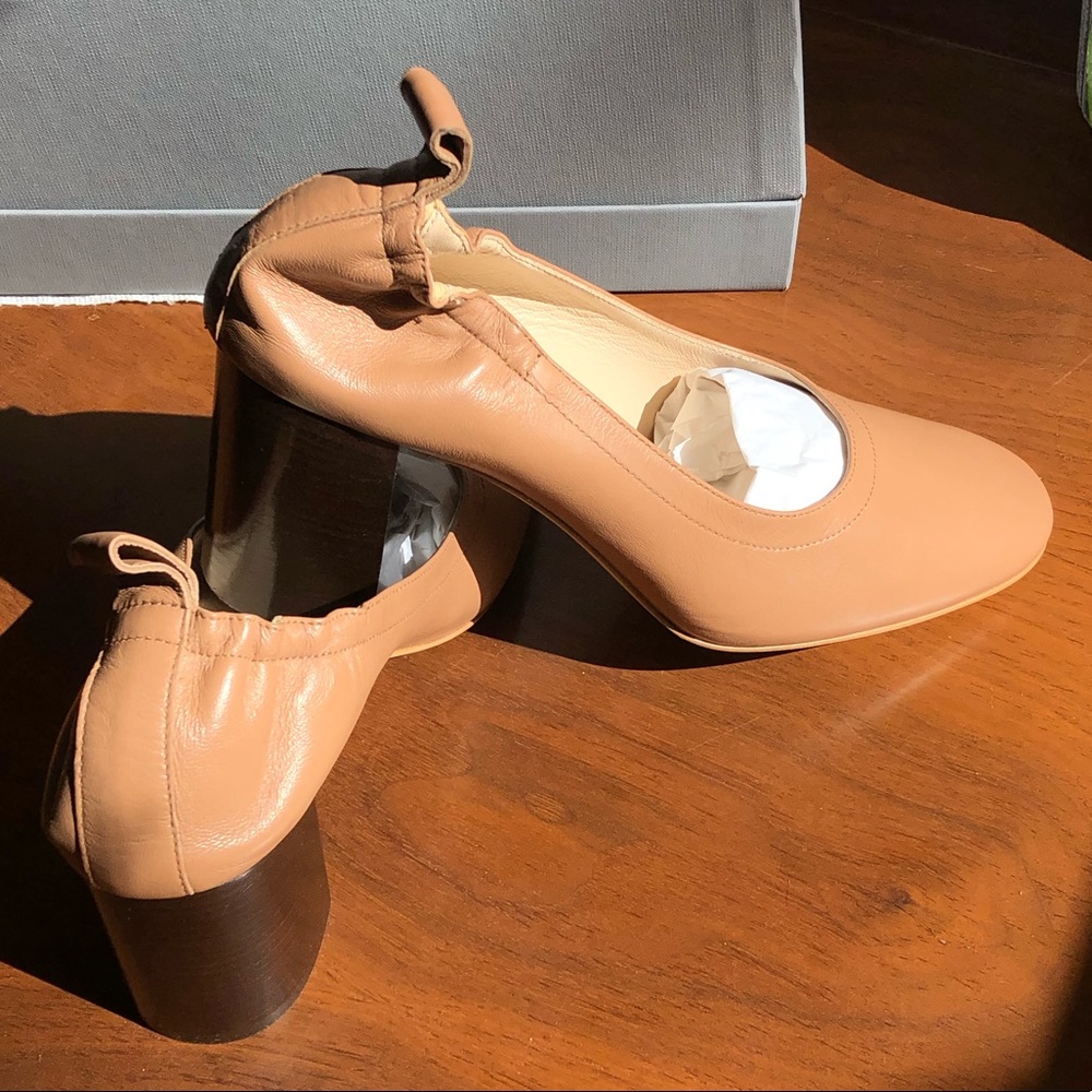 NEW Everlane Day Heel Pecan Stacked